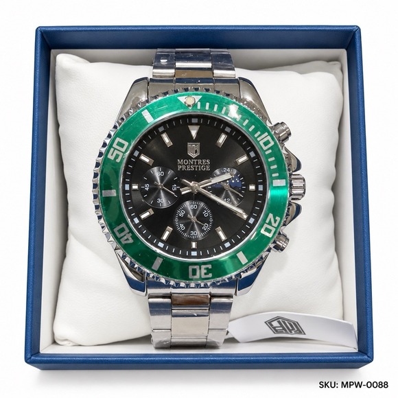 Montres Other - Montres Prestige x Invicta MPW-0088 42mm Green Bezel Watch New Box